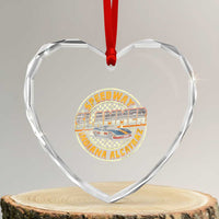 Speedway Slammer 2025 Heart Crystal Glass Ornament Indiana Alcatraz Retro Vintage Racing Graphic - Wonder Print Shop