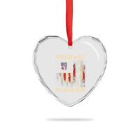 Speedway Slammer 2025 Heart Crystal Glass Ornament We The People Patriotic Distressed American Flag - Wonder Print Shop
