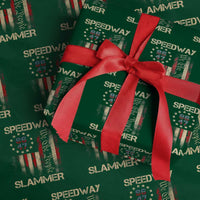 Speedway Slammer 2025 Wrapping Paper Roll We The People Patriotic Distressed American Flag - Wonder Print Shop