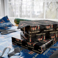 Speedway Slammer 2025 Wrapping Paper Roll We The People Patriotic Distressed American Flag - Wonder Print Shop