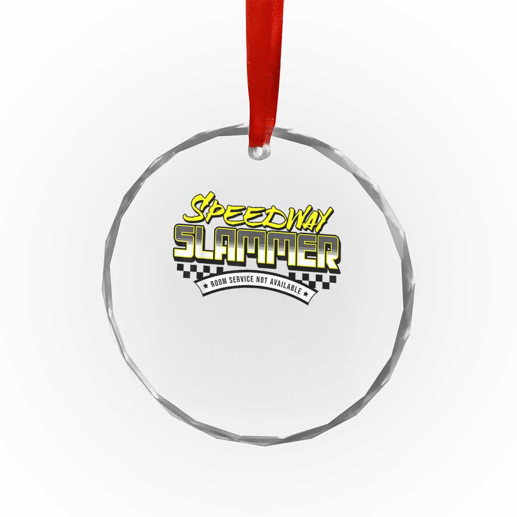 Speedway Slammer Indiana 2025 Crystal Glass Ornament TS02