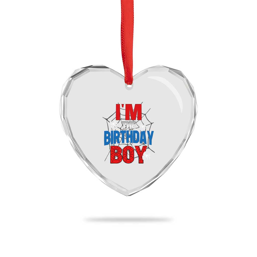 Spider Birthday Boy Heart Crystal Glass Ornament Spiders Lover Bday Party - Wonder Print Shop