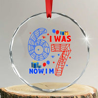 Spider Boy I Was 6 Now I Am 7 Crystal Glass Ornament Seventh Birthday Gift - Wonder Print Shop