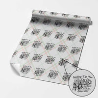 Spilling The Tea Since 1773 Wrapping Paper Roll Boston Tea Party Vintage Historical Sketch Graphic