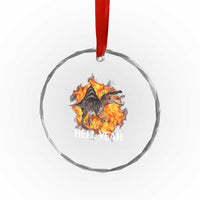 Spinosaurus Racha Explosion Hell Yeah Crystal Glass Ornament Dinosaur Shrieks Meme Funny Prehistoric Fire Blast - Wonder Print Shop