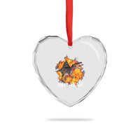 Spinosaurus Racha Explosion Hell Yeah Heart Crystal Glass Ornament Dinosaur Shrieks Meme Funny Prehistoric Fire Blast - Wonder Print Shop