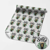 Split the G Funny Irish Drinking Wrapping Paper Roll St. Patrick’s Day Stout Beer Lovers Pub Crawls