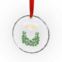 Split the G Funny Irish Stout Beer Drinking Game Crystal Glass Ornament St. Patrick’s Day Shamrocks Pub Crawl Crew