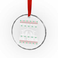 Spoiler Alert He Dies Crystal Glass Ornament Funny Nativity Scene Dark Humor Ugly Xmas - Wonder Print Shop