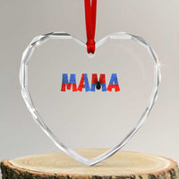 Spooky Mama Spider Web Heart Crystal Glass Ornament Cute Halloween Mom Gift
