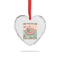 Spooky Summer Skeleton Heart Crystal Glass Ornament Just Waiting For Halloween Summer Pool Party - Wonder Print Shop