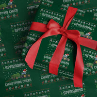 Spreading Christmas Cheer Wrapping Paper Roll Funny Farming Tractor Xmas - Wonder Print Shop