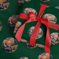 Sprint Car Dirt Track Racing Sunset Motorsports Wrapping Paper Roll - Wonder Print Shop