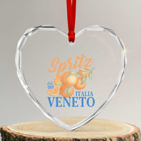 Spritz Italia Veneto Dal 1919 Heart Crystal Glass Ornament Vintage Aperitivo Orange Italian Cocktail - Wonder Print Shop