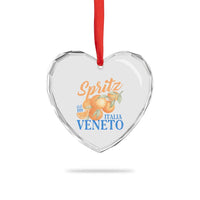 Spritz Italia Veneto Dal 1919 Heart Crystal Glass Ornament Vintage Aperitivo Orange Italian Cocktail - Wonder Print Shop