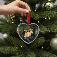 Spritz Italia Veneto Dal 1919 Heart Crystal Glass Ornament Vintage Aperitivo Orange Italian Cocktail - Wonder Print Shop