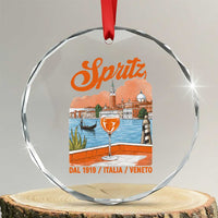 Spritz Veneto Crystal Glass Ornament Italia Vintage Orange Wine Cocktail Dal 1919