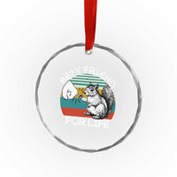 Squirrel Lover Crystal Glass Ornament Funny Vintage Squirrel Gift Best Friend For Life