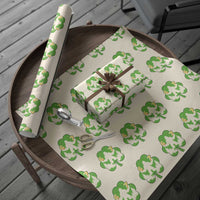 St Patricks Day Bigfoot Shamrock Wrapping Paper Roll Six Seven Meme