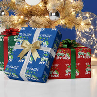 St Patricks Day Boys Truck Wrapping Paper Roll Pushing My Luck Tractor Toy Lover - Wonder Print Shop