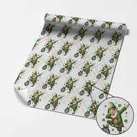 St Patricks Day Cheerful Gnome Dabbing Wrapping Paper Roll Darts Lover Gift