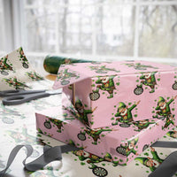 St Patricks Day Cheerful Gnome Dabbing Wrapping Paper Roll Darts Lover Gift
