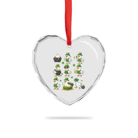 St Patricks Day Goose Crew Irish Celebration Heart Crystal Glass Ornament