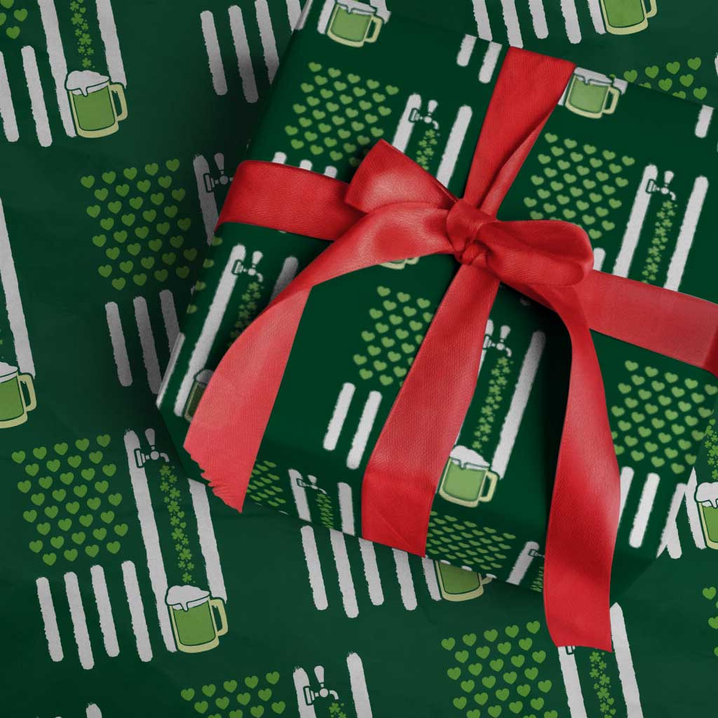 St Patricks Day Irish American Pride Gift Wrapping Paper Roll