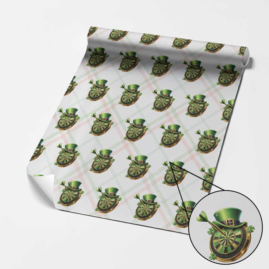 St Patricks Day Irish Darts Board Celebration Gift Wrapping Paper Roll