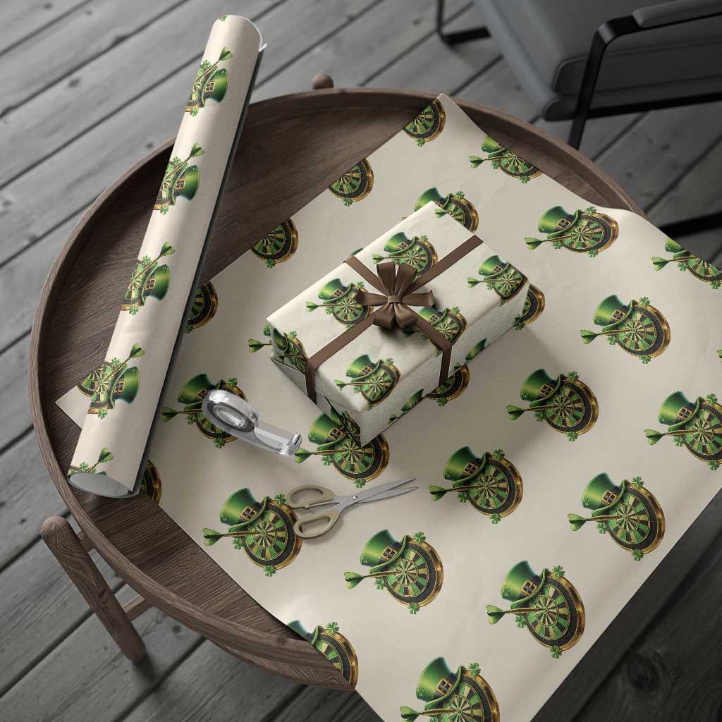 St Patricks Day Irish Darts Board Celebration Gift Wrapping Paper Roll