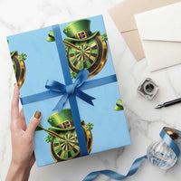 St Patricks Day Irish Darts Board Celebration Gift Wrapping Paper Roll