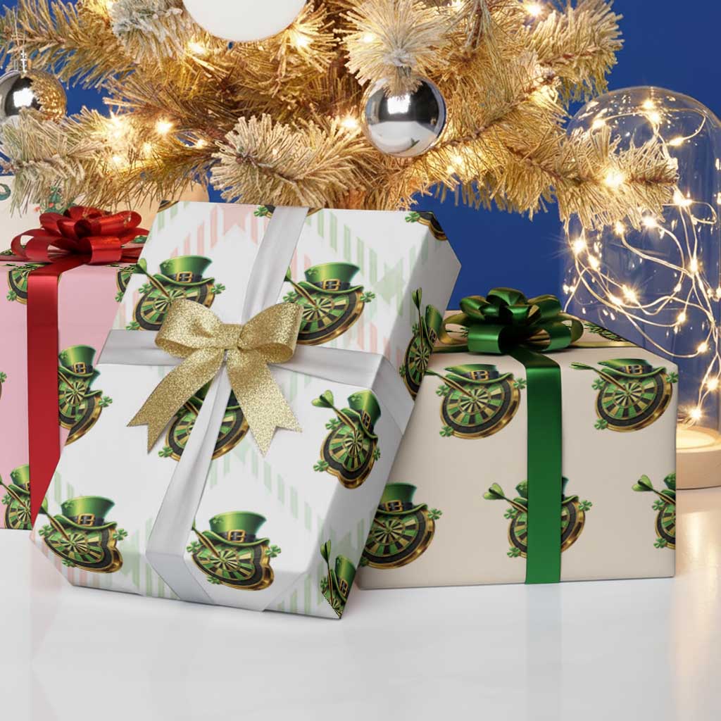 St Patricks Day Irish Darts Board Celebration Gift Wrapping Paper Roll
