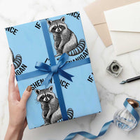 St Patricks Day Raccoon Meme Wrapping Paper Roll If I Shenan Once I'll Shenanigan - Wonder Print Shop