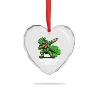 St Patricks Day Six Seven Bruh Heart Crystal Glass Ornament Leprechaun 67 Meme Irish Ireland Lucky Shamrocks