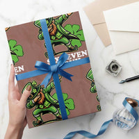 St Patricks Day Six Seven Bruh Wrapping Paper Roll Leprechaun 67 Meme Irish Ireland Lucky Shamrocks