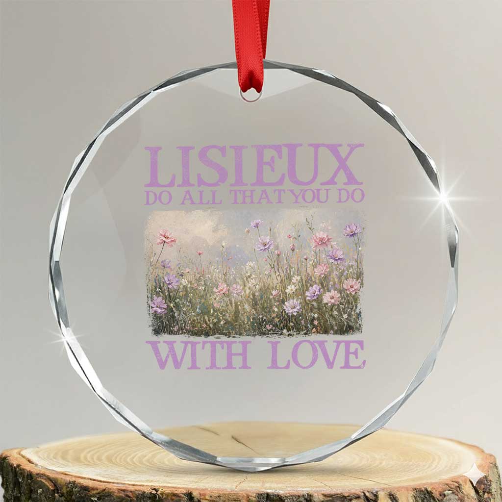 St Therese of Lisieux Crystal Glass Ornament Catholic Saint Gift for Girls Orthodox Christian