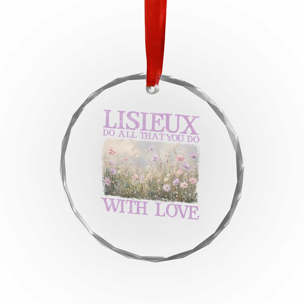 St Therese of Lisieux Crystal Glass Ornament Catholic Saint Gift for Girls Orthodox Christian