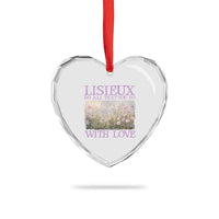 St Therese of Lisieux Heart Crystal Glass Ornament Catholic Saint Gift for Girls Orthodox Christian