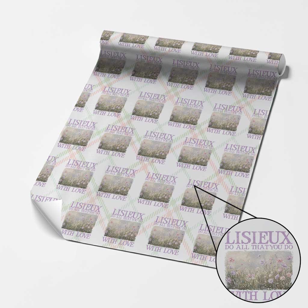 St Therese of Lisieux Wrapping Paper Roll Catholic Saint Gift for Girls Orthodox Christian
