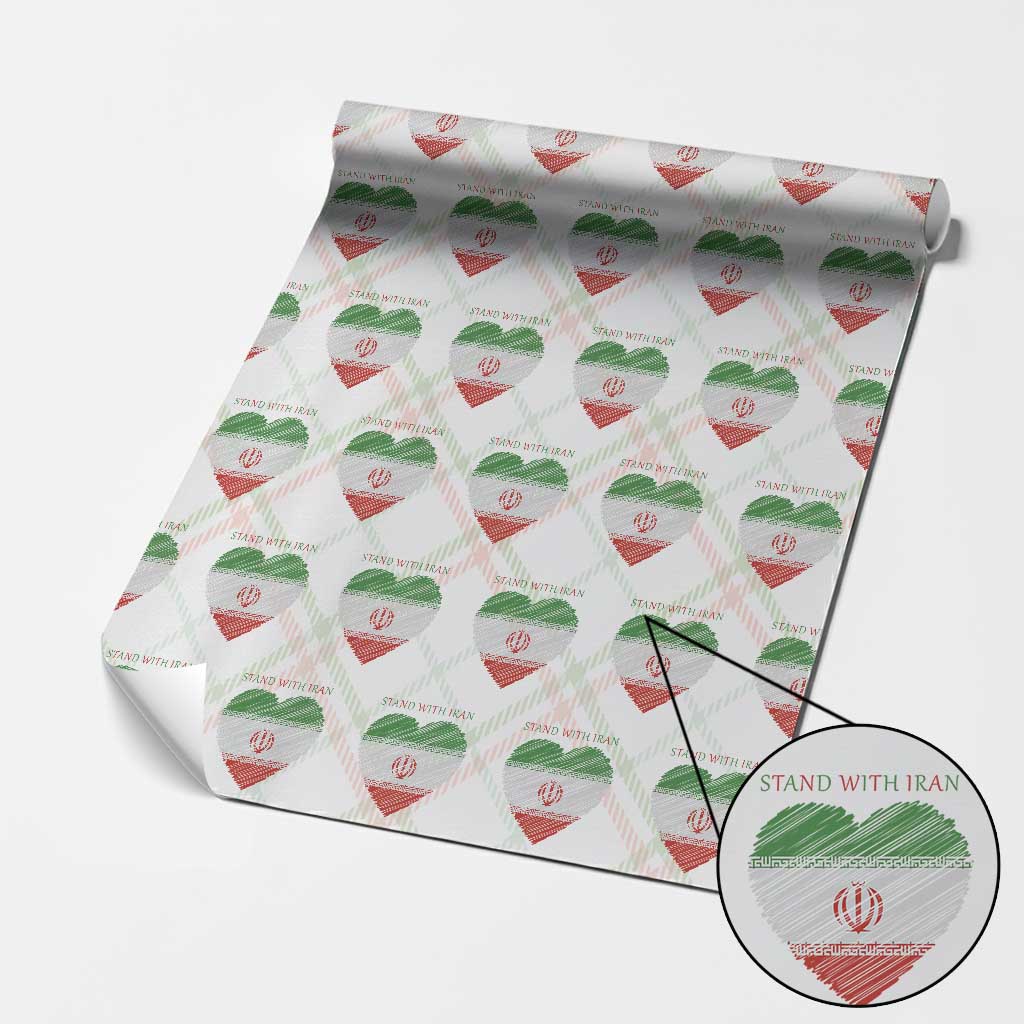 Stand With Iran Wrapping Paper Roll Anti War Political Protest Statement