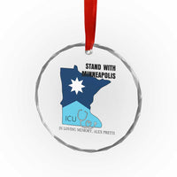 Stand With Minneapolis Crystal Glass Ornament In Loving Memory Of Alex