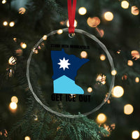 Stand With Minneapolis Crystal Glass Ornament Social Justice Support