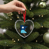 Stand With Minneapolis Heart Crystal Glass Ornament In Loving Memory Of Alex