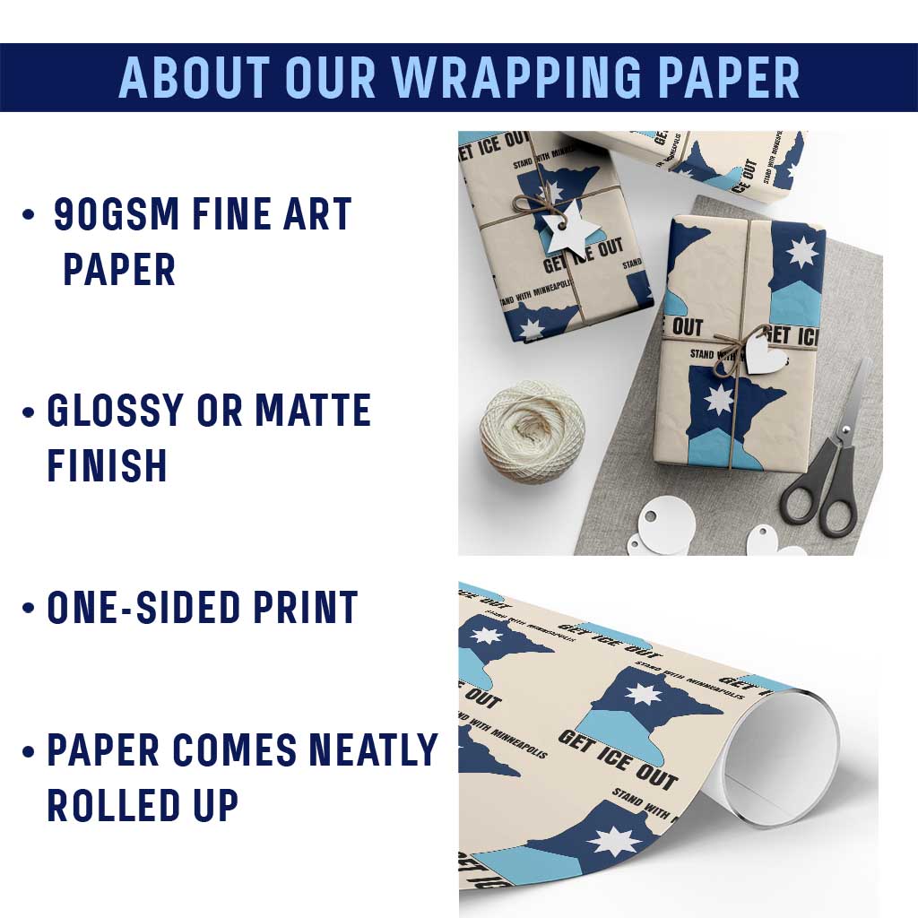 Stand With Minneapolis Wrapping Paper Roll Social Justice Support