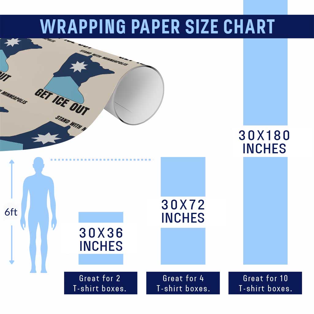 Stand With Minneapolis Wrapping Paper Roll Social Justice Support