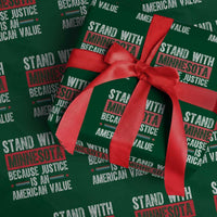 Stand With Minnesota Because Justice Is An American Value Wrapping Paper Roll Political Statement