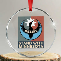 Stand With Minnesota Crystal Glass Ornament Common Loon Pride Support