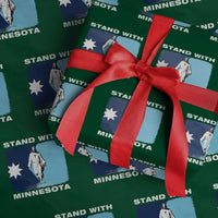 Stand with Minnesota Wrapping Paper Roll Christian Jesus Minnesota Strong Subtle Anti ICE