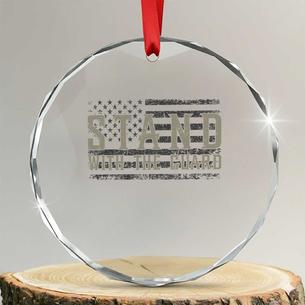 Stand With The Guard Crystal Glass Ornament DC Guardsmen - Wonder Print Shop