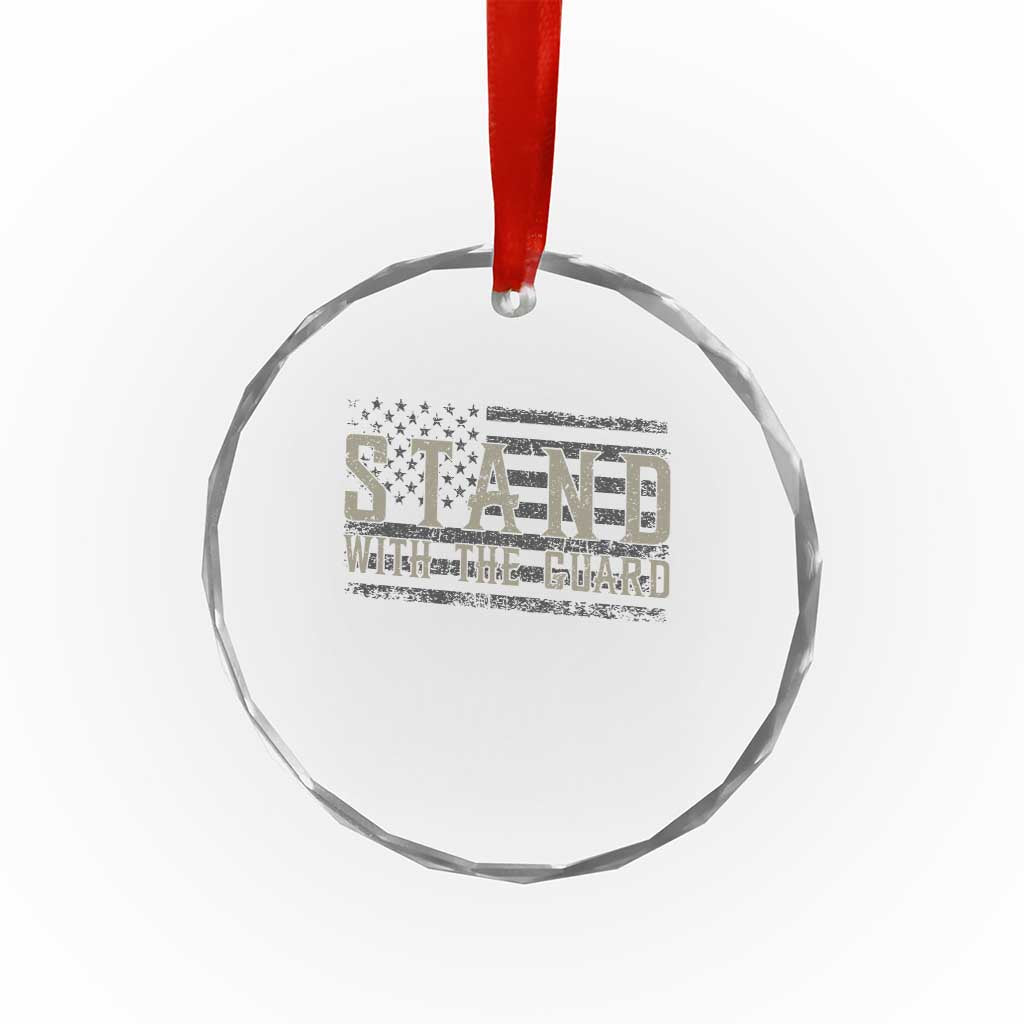 Stand With The Guard Crystal Glass Ornament DC Guardsmen - Wonder Print Shop